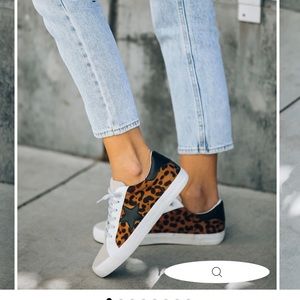 Vici Faux Leopard Sneaker - Never Used in Box